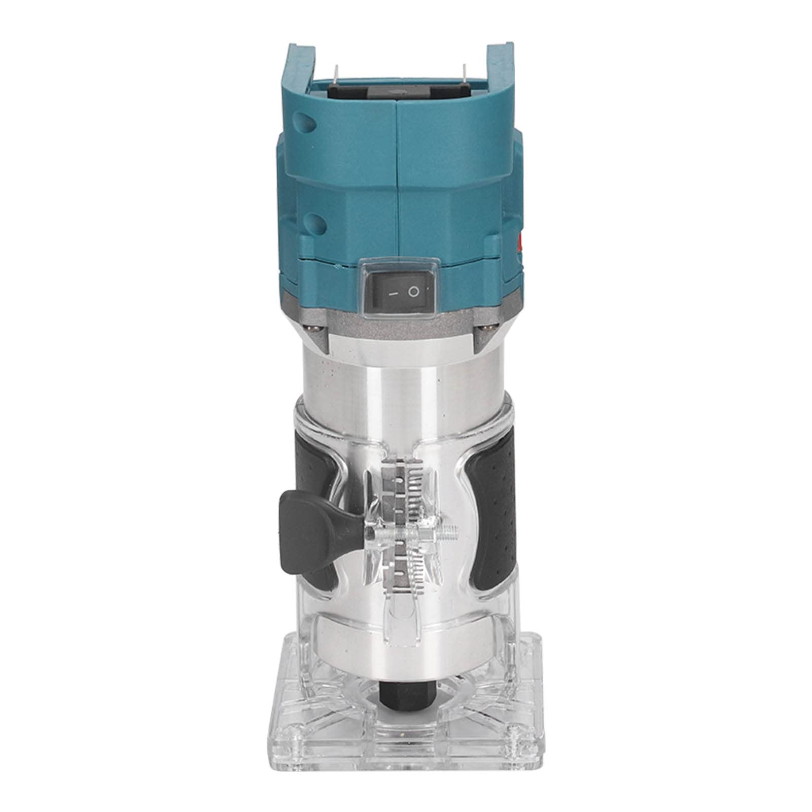 Recortadora inalámbrica para carpintería, router de corte de madera sin escobillas de 18 V con batería de iones de litio y control de 6 velocidades, empuñadura ergonómica y base de