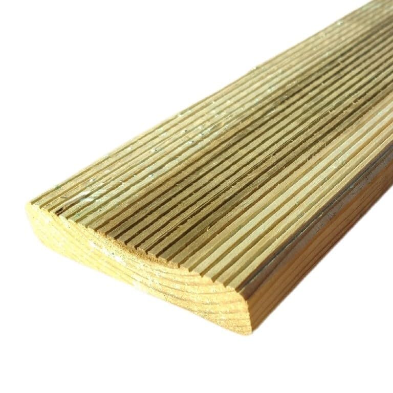 Generico Pavimento Legno da Esterno Decking Pino Impregnato Autoclave mm 20 x 90 x 1200