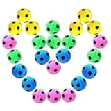 CoCoo Sponge Cat Balls, 1.5-Inches, Soft Foam Soccer Ball for Exercise and Interactive Activity, Sturdy, Bouncy for Feline (24 Pieces)