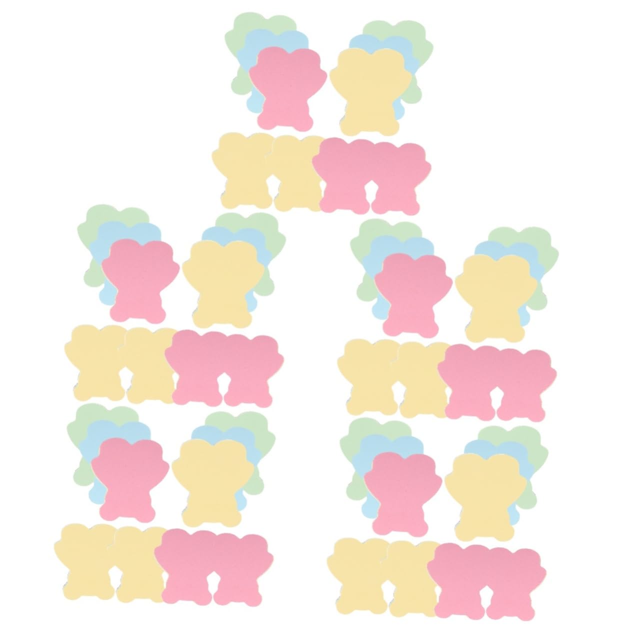EXCEART 5 Pièces 10 Notes Autocollantes Ours Pastel Surligneurs Autocollants Bloc-notes Onglets Collants Liste Notes Amusantes Note De Bureau Stickers Mémo De Bureau Stickers Papier