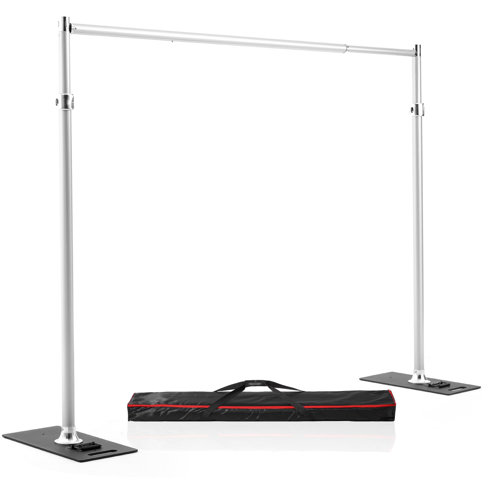 Photo 1 of ****MISSING HARDWARE ***** Heavy Duty Backdrop Stand 9.2x9.2ft, Pipe and Drape Backdrop Stand Kit
