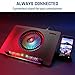 KLIM Orb + Laptop RGB Cooler - 11 to 15.6 Inch + Laptop Gaming Cooling + USB Fan with Metal Grille + Stable + Mac and PS4 Compatible