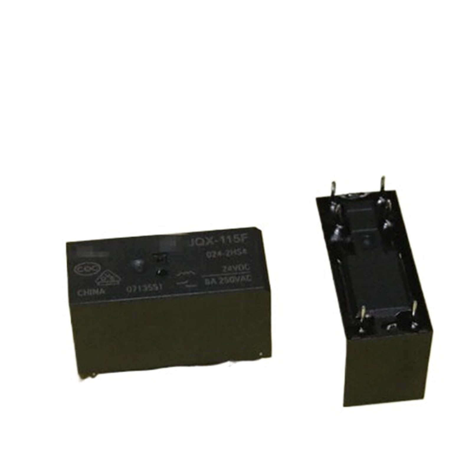 OSHZIKJII Relay JQX-115F 024-2HS4 24VDC HF115F 024-2HS4 24VDC DC24V 24V 8A 250VAC 6PIN