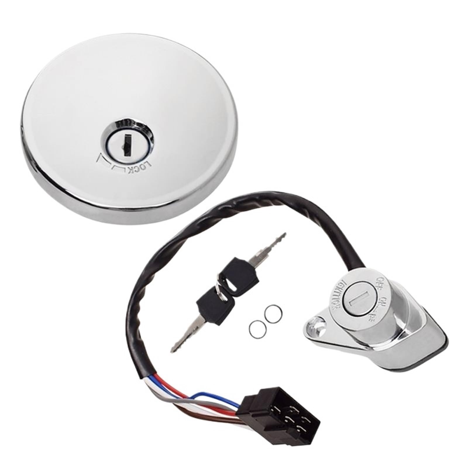 Ignición Moto Cerraduras Para Vulcan 800 VN800 Para Classic Para Drifter 1995-2001 Interruptor Encendido Cubierta Tanque Conjunto Bloqueo 51049-1103 Cerradura Encendido