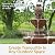 Sunnydaze Pineapple 52-Inch 4-Tier Outdoor Water Fountain - Tall Outdoor Fountain for Garden, Patio or Yard - Earth