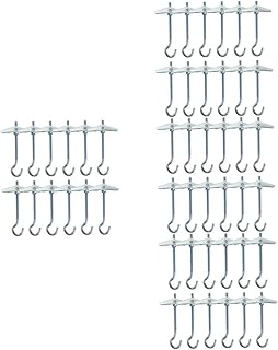 Metal Ceiling Hooks，48 Pcs Ceiling Hook Heavy Duty Coat Hangers Metal Hangers Heavy Duty Metal s Hooks Hanging Plant Bracket Toggle Hook Bird Feeder Hook Ceiling Hooks Wall Hanger Hanging Ceiling Hook