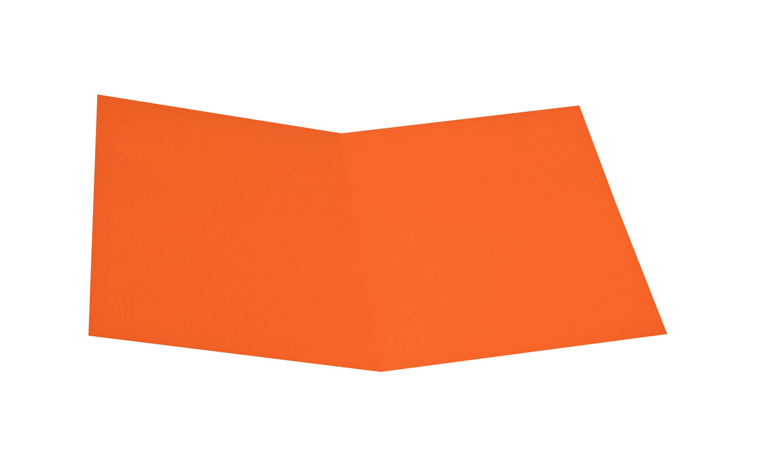 Alevar Cartelline Semplici in Cartoncino Bristol 270 gr, Formato 25x34 cm, Colore Arancio, Confezione da 50 Pezzi