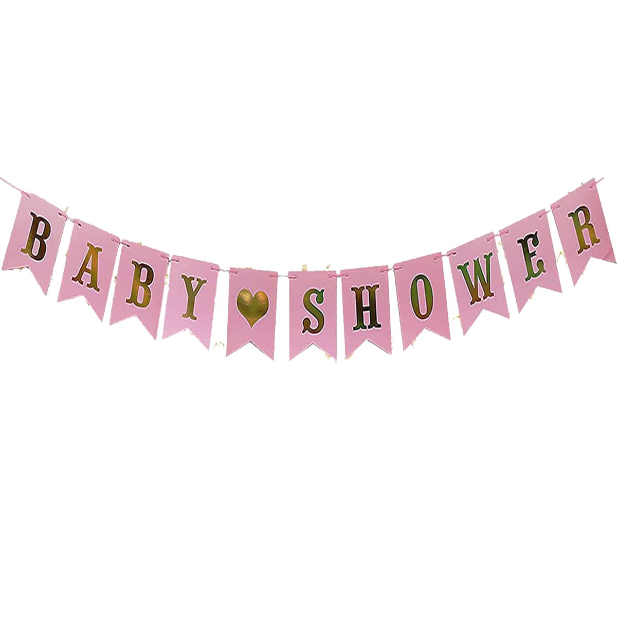 Baby Shower Banner Baby Shower Girls Bunting Baby Shower Letter Banner for Gender Reveal Party Decoration Baby Shower Decorations