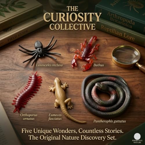 Image of (Pack of 5) Insect Prank Toy Set for Kids - Realistic Fake Insect Toys (Lizard, Cockroach, Centipede, Snake, Scorpion) | Rubber Prank Toy Combo Pack | Funny Scary Prank Toys | Birthday Return Gift
