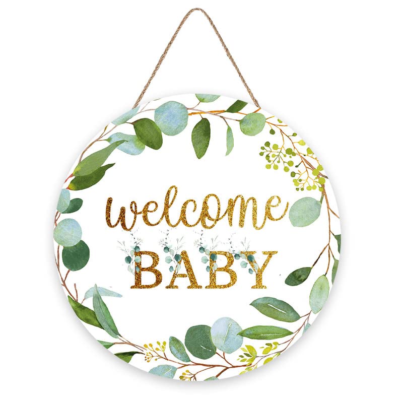 Nbeads Welcome Holzschild 30x15cm - Rustikale Wanddekoration Mit Katzen & Blumen