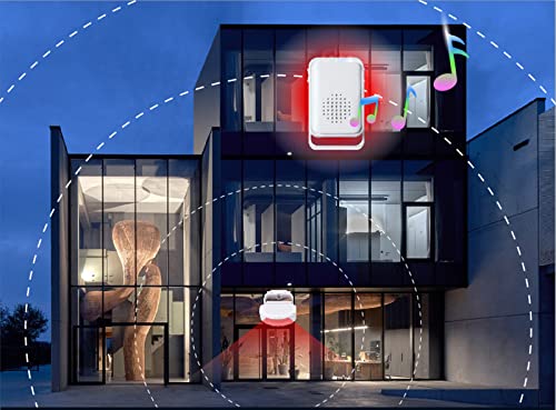 Motion Sensor Doorbell Set including Wireless Remote Control Motion Sensor Detector for Shop Store Office Home Front Door Entry Welcome Doorbell Garage Driveway Alarm - Image 3