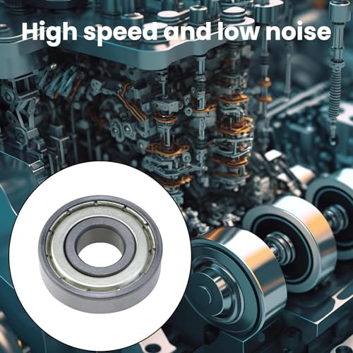 Image of Antrader 2-Pack 12mm x 32mm x 10mm 6201Z Double Shielded Deep Groove Radial Ball Bearings