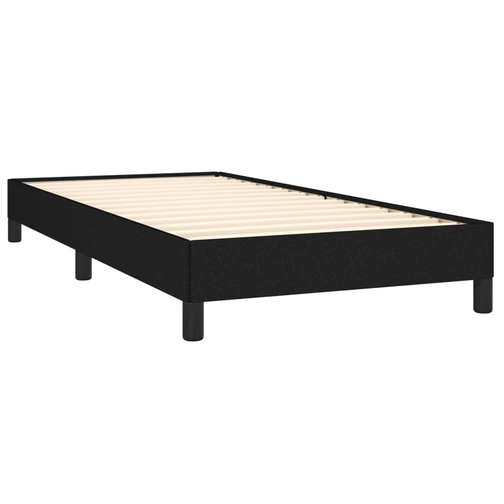 ATOMSTACK MAKER Letto con rete integrata, 90 x 200 cm, struttura in legno e compensato nero, rivestito in tessuto traspirante 100% poliestere, ideale per camere da letto piccole e giovani