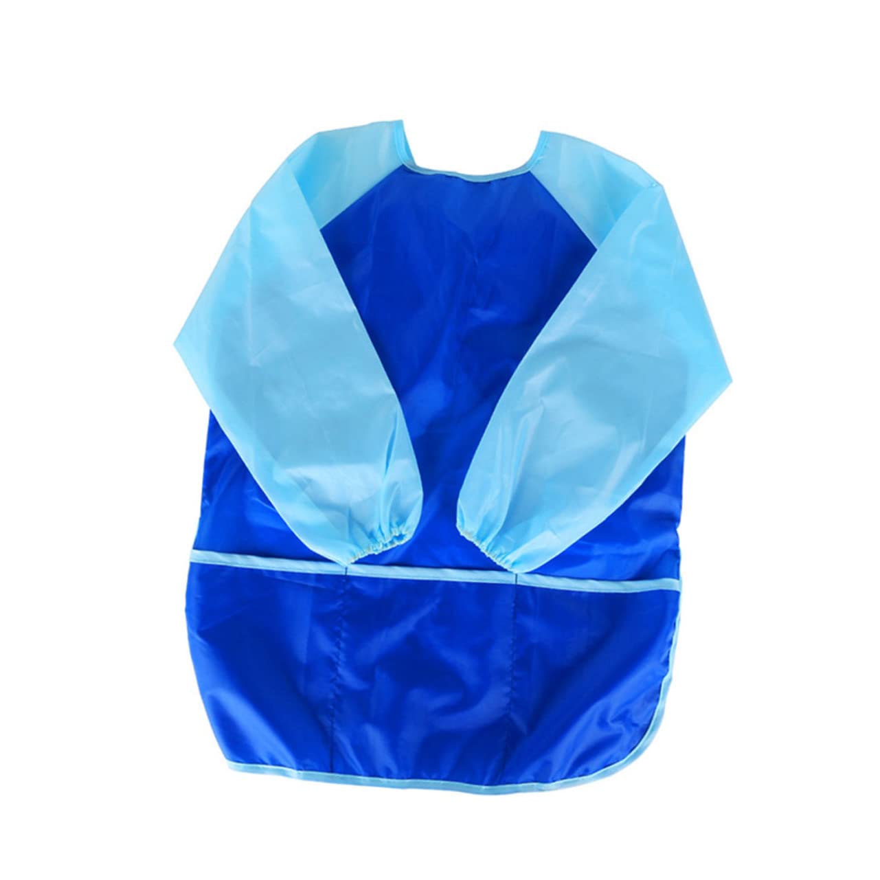 BESTonZON 6stücke Mädchen Malerschürzen Mit Ärmeln Und Pvc-beschichtet Malen Und Basteln Blau Und Gelb Praktisch Für Kreative Aktivitäten Und Schutz Vor Flecken