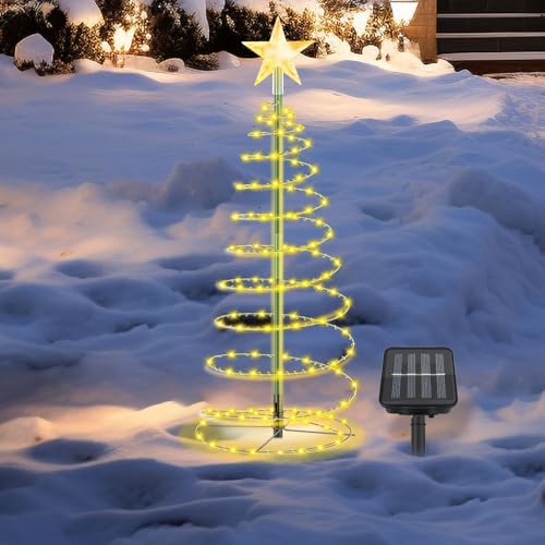Gobesty Solar Weihnachtsbaum Außen, Weihnachtsdeko Aussen Solar...