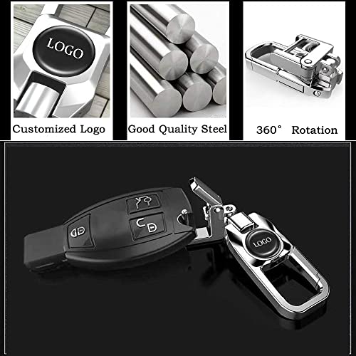 Kikks Metal Car Key Chain Stainless Steel Keychain For Women Men,Family Present,Silver #TOP5