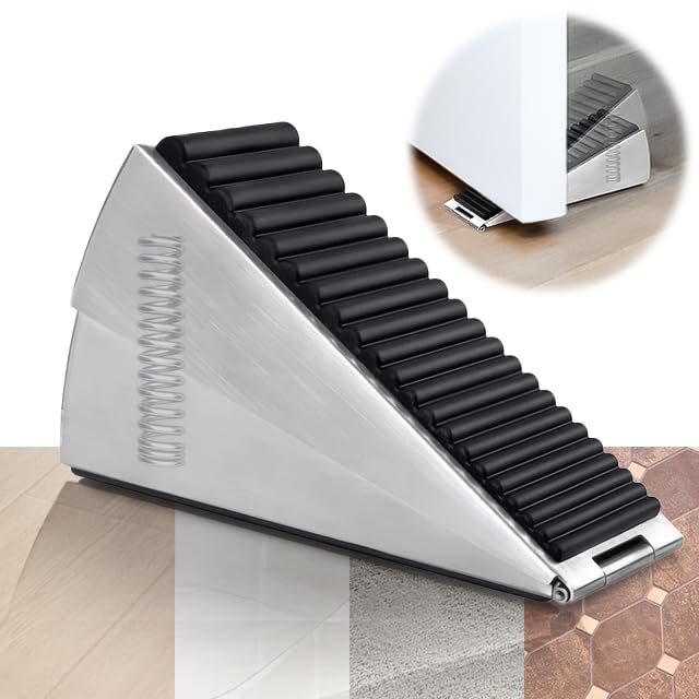 Heavy Duty Door Stopper, Adjustable Tall Door Stop Wedge