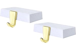 Christmas Fireplace Stocking Holder Set of 2 in Stunning White with Golden...