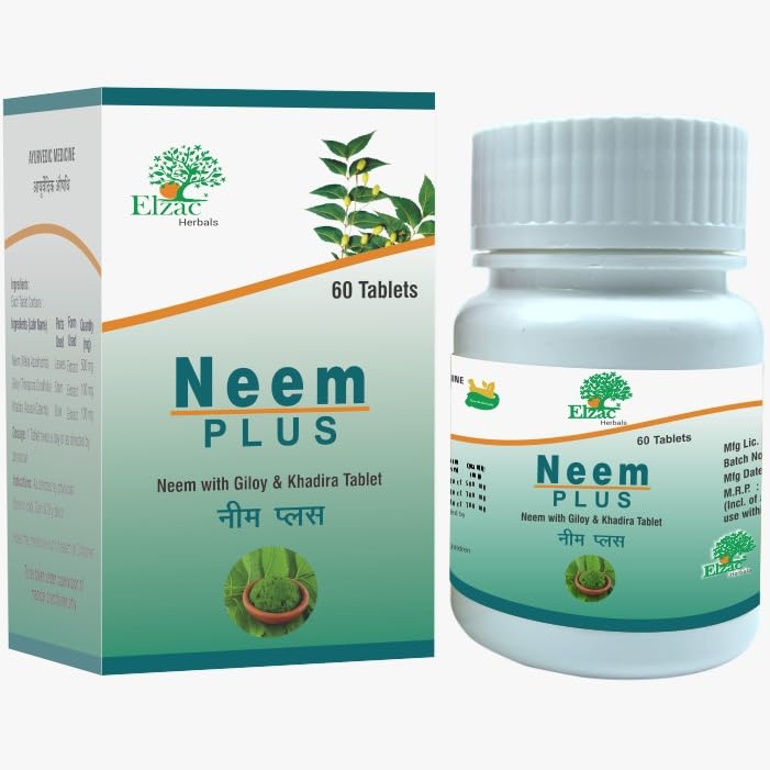 Neem Plus – Ayurvedic Wellness Tablets for Skin Detox, Acne & Blood Purification | Supports Clear Skin, Natural Immunity & Internal Cleansing | Herbal Supplement | 30 Tablets-image-32