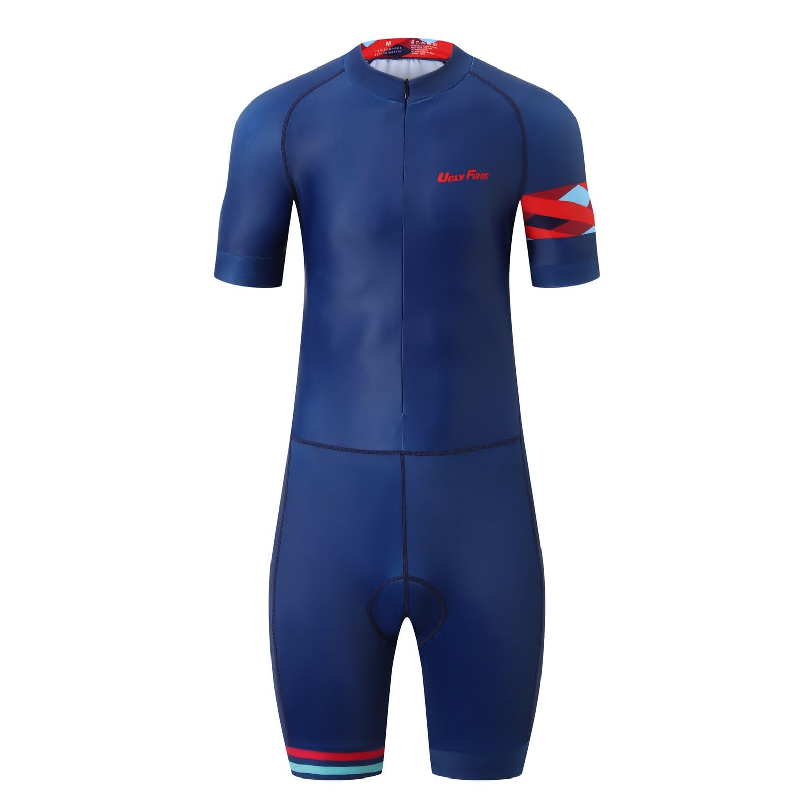 UGLY FROG Maillot Ciclismo 2018 Primavera/Verano Moda Hombre Manga Corta Jersey y Babero Pantalones Cortos Bodies Ropa Bicicleta Transpirable Secado Rápido DXMZ04