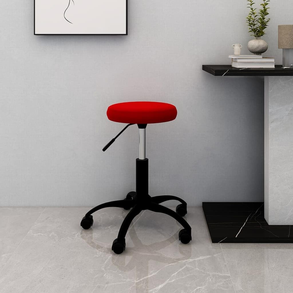 Chaise de bureau velours bordeaux pour un coin télétravail chaleureux