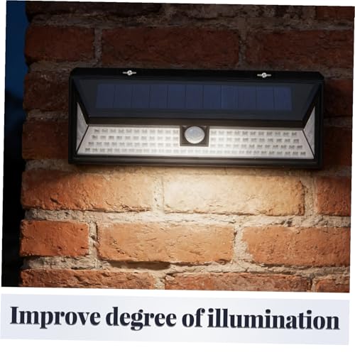 Applique solaire extérieure détecteur de mouvement 118 LED étanche IP65 pour jardin