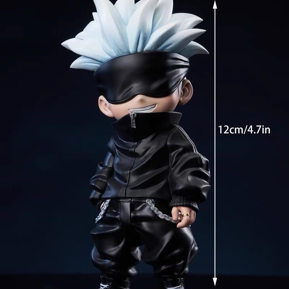 XESAGSNV Jujutsu Kaisen Premium Edition Satoru Gojo, Itadori Yuji Anime Surrounding Twisted Egg Car Doll Decoration Satoru Gojo - Image 2
