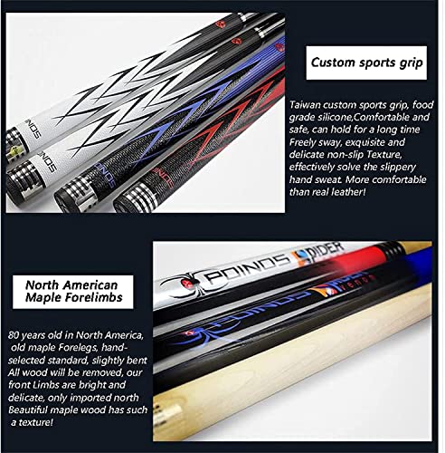 Taco de Billar Maple Billiard Pool Cue 57Inch 13Mm miniatura 5