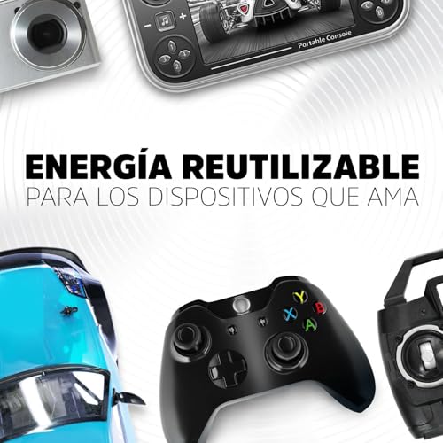 Miniatura 3 de Energizer Recharge Universal - Pila Recargable AAA (Paquette de 4) Batería 600 mAh NiMH - precargada - para dispositivos uso frecuente y cientos de recargas - Embalaje 100 % reciclable y sin plástico