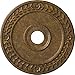Ekena Millwork CM21WRRZS Wreath Ceiling Medallion (Fits Canopies up to 6"), Hand-Painted Rubbed Bronze