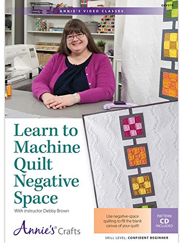 Learn to Machine Quilt Negative Space DVD: Use negative-space quilting to fill the blank canvas of your quilt!