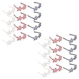 Party Sunglasses - 24-Pack of Patriotic Glasses, Plastic Slotted Shutter Shades, American Party Favors Supplies Eye-wear Props in Star-Shaped, Red, White, and Blue