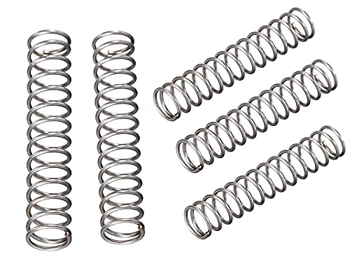 XYY 40 pcs Stainless Steel Compression Spring Extension Sturdy Assortment 1.6 Length x 0.22 OD x 0.02 Wide Diameter