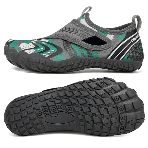 Image of UBFEN Kids Water Shoes for Boys Girls Quick-Dry Swim Aqua Socks | Lightweight, Barefoot-style, Perfect for Water parks, Beach, Pool, Kayak, Creek Hiking, Camping, Toddler, Little Kid, Big Kid