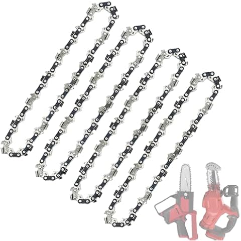 6 Inch Chainsaw Chain 3/8" LP Pitch .043" Gauge 28 Drive Links, 6" Replacement Chains Fit Milwaukee M12, 2527-20, Craftsman CMCCSL621D1, Remington, Kobalt R28-4 Chains Cover
