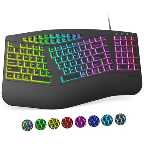 MEETION K1000 Ergonomic Wired Keyboard Cover