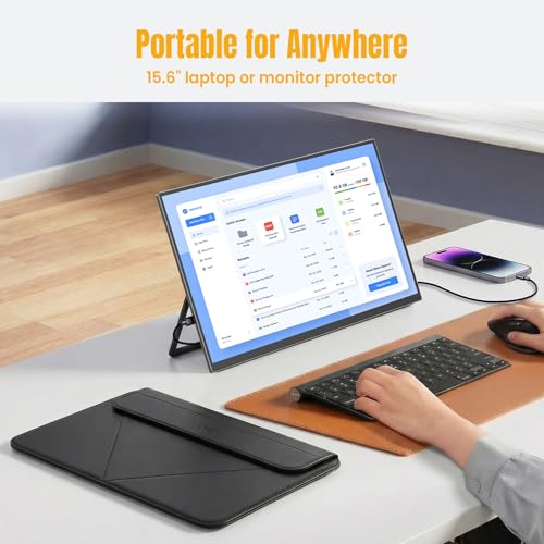 Image of UPERFECT Protective Laptop Case 15.6'' Laptop Sleeve Compatible with MacBook Air M5 A3448 M4 A3241 M3 A3114 M2 A2941 2026-2023, 15.6'' Tablet and Laptop, Polyester Protective Sleeve Bag