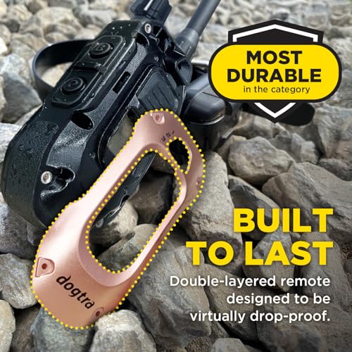 Image of Dogtra 280X E-Collar with Remote - [X-Shield Front Plate - Champagne Gold] 10 lbs+, 1 /2 Mile Range, LED Light, 100 Levels for Stubborn Dogs