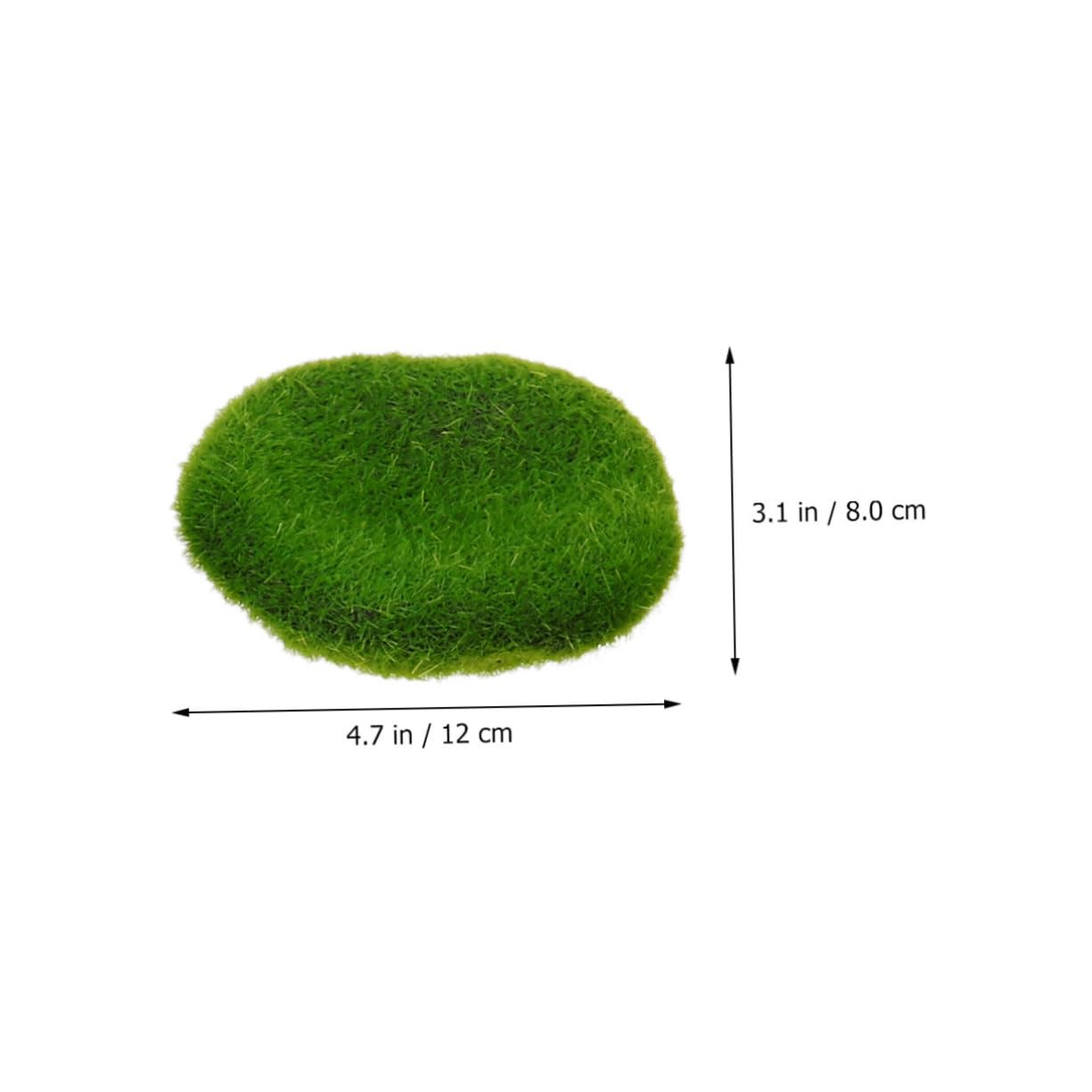 NUOBESTY 3 Juegos Bola De Musgo Verde Bandejas Decorativas Miniatura De Musgo De Piedra Acuario De Rocas De Piedra De Cubierta De Imitación Green 19 Uds * 3