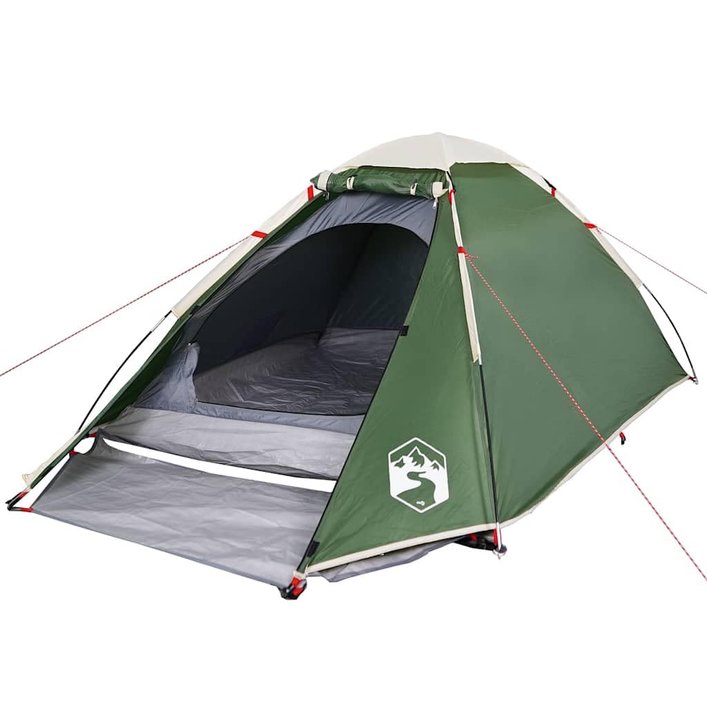 Tente de Camping à Dôme 2 Personne Vert Imperméable Extérieur H | Tente Dôme Facile à Installer pour Camping, Pique-Nique, Randonnée, Randonnée, Trekking