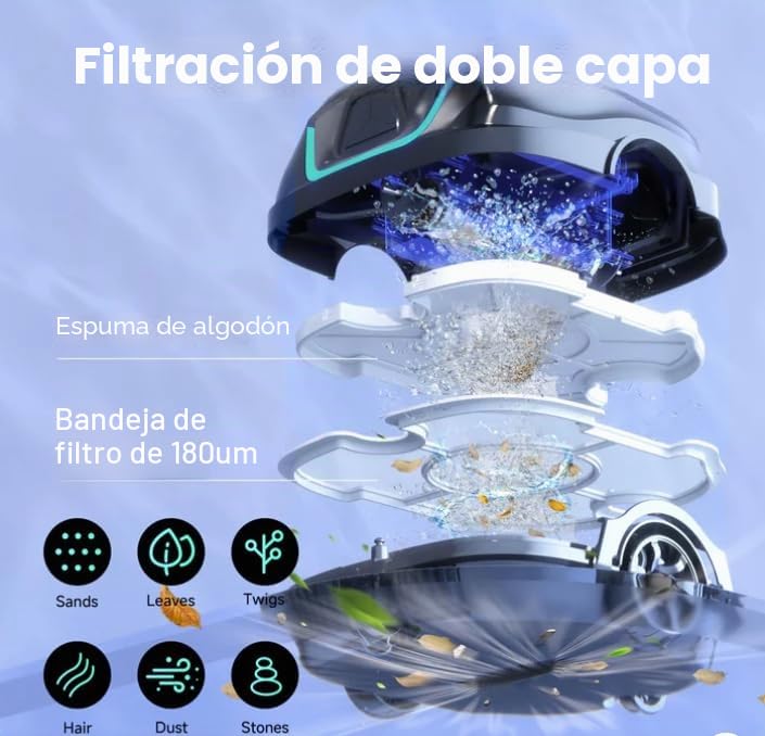 Aspirador para piscina con batería Spyder Max de WYBOT