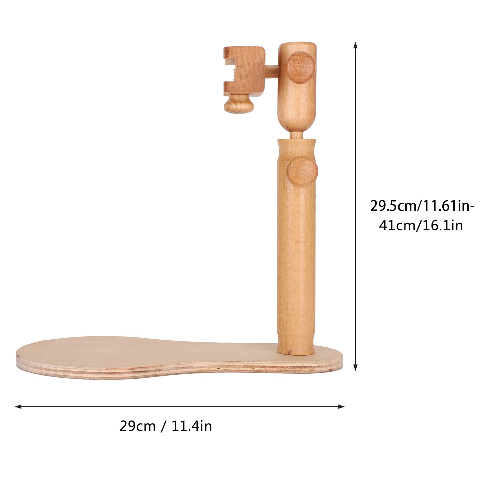 Embroidery Stand, Embroidery Hoop Stand with 3 Accessory Embroidery Frame Holder Wooden Frame Hoop Stand DIY Craft Embroidery Frame for Cross Stitch Lover