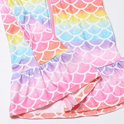 CHILDRENSTAR Girls Swim Coverups Terry Swimsuit Coverup Zip-Up Beach Flutter Sleeve Robe 51y1kW6SSnS. SS400