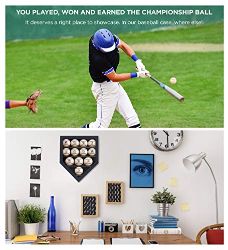 image for flybold Baseball Display Case Baseball Cabinet with UV Protection Acry