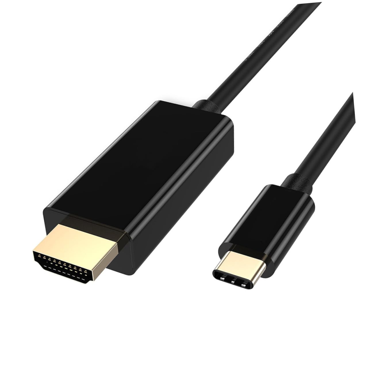 DOITOOL Type-c to Adapter Cable 1.8m Usb3.1 to Vga Black Ultra-Thin Design Usbc Adapter
