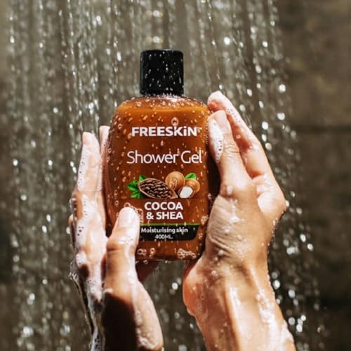Image of Freeskin Cocoa & Shea Shower Gel | Deep Moisturizing Body Wash for Smooth & Nourished Skin | Suitable for All Skin Types | 400ml