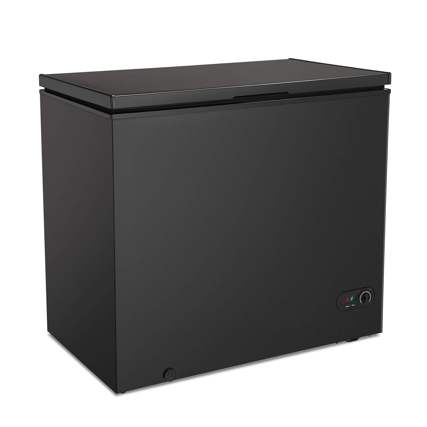 Congelador horizontal Antarctic Star de 7,0 pies cúbicos, de 6,8 a 4 pies cúbicos, con cesta extraíble, independiente, con puerta superior abierta, congelador compacto con descongelación de 7 temperaturas ajustable, drenaje de agua, ahorro de energía, certificado por UL, color negro