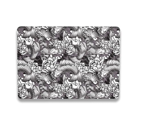 Image of MightySkins Carbon Fiber Skin Compatible with Microsoft Surface Laptop Studio 2 (2023) Full Wrap Kit - Angry Koi | Protective, Durable Textured Carbon Fiber Finish | Easy to Apply | Made in The USA