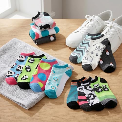 Image of Tipi Toe Women's 20 Pack Colorful Low Cut Socks - Lightweight, Breathable Design for All-Day Comfort Sizes 9-11 /10-13