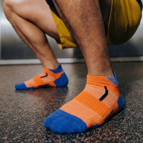 Image of Sockscarving Feel The Comfort Ankle Socks For Men Cotton, Gym Socks For Men WorkOut Breathable Low Cut Sports Socks With Heel Tab, Moisture Wicking, Pull On & Stretchable Free Size